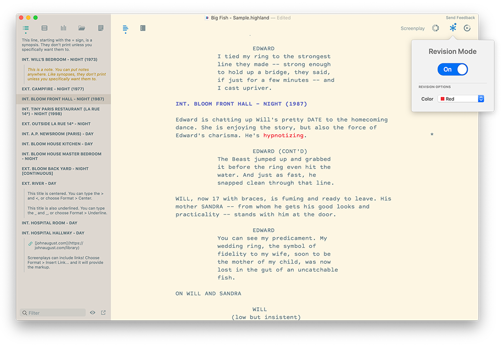 Screenplay format app for iphone